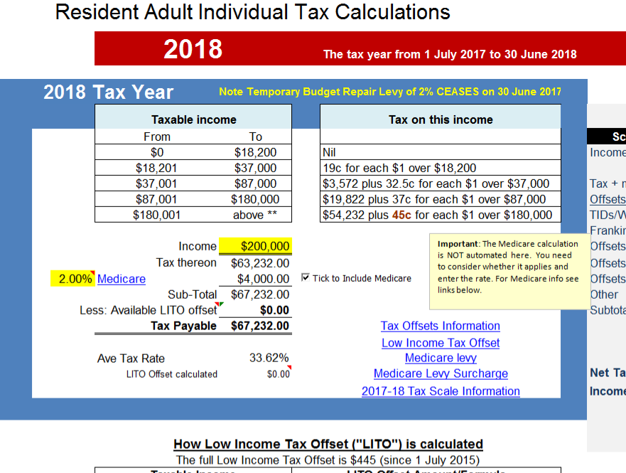 calculation of income tax software free download